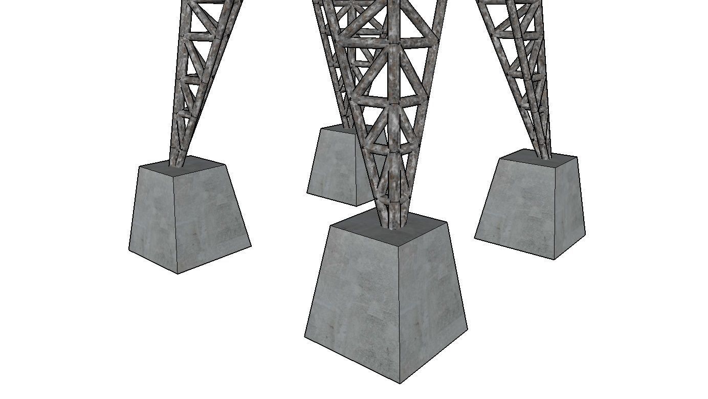 ELECTRICITY TOWER SET - 2 PIECES 3D Model Collection_36