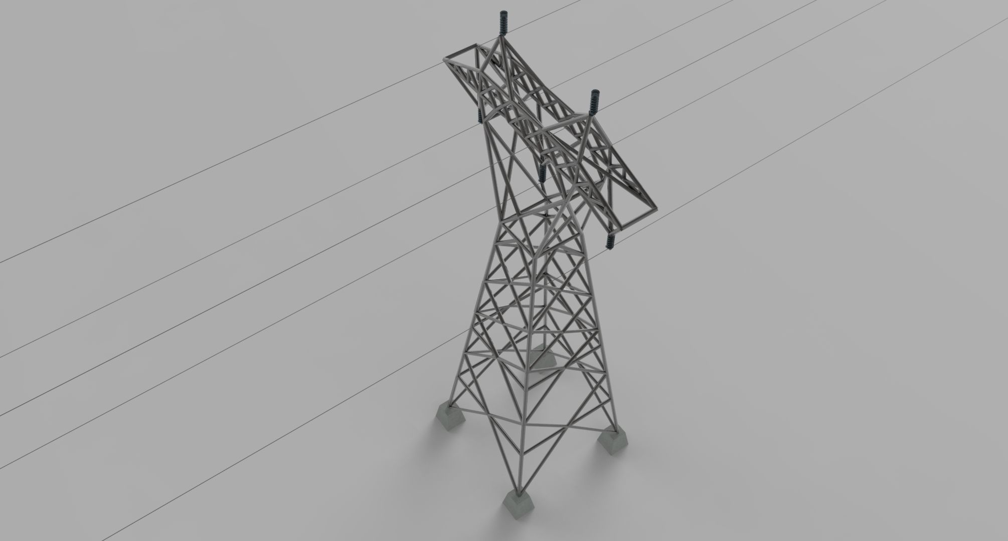 ELECTRICITY TOWER SET - 2 PIECES 3D Model Collection_23