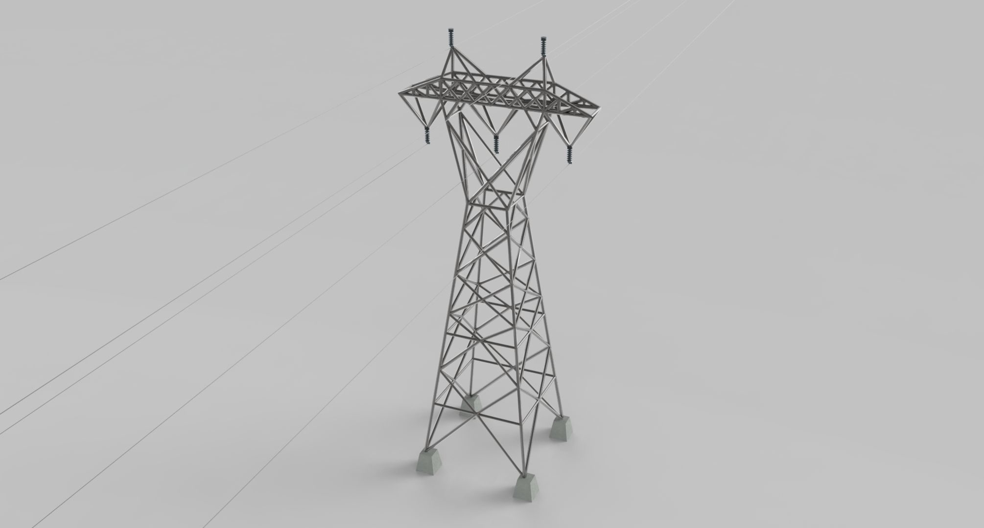 ELECTRICITY TOWER SET - 2 PIECES 3D Model Collection_18