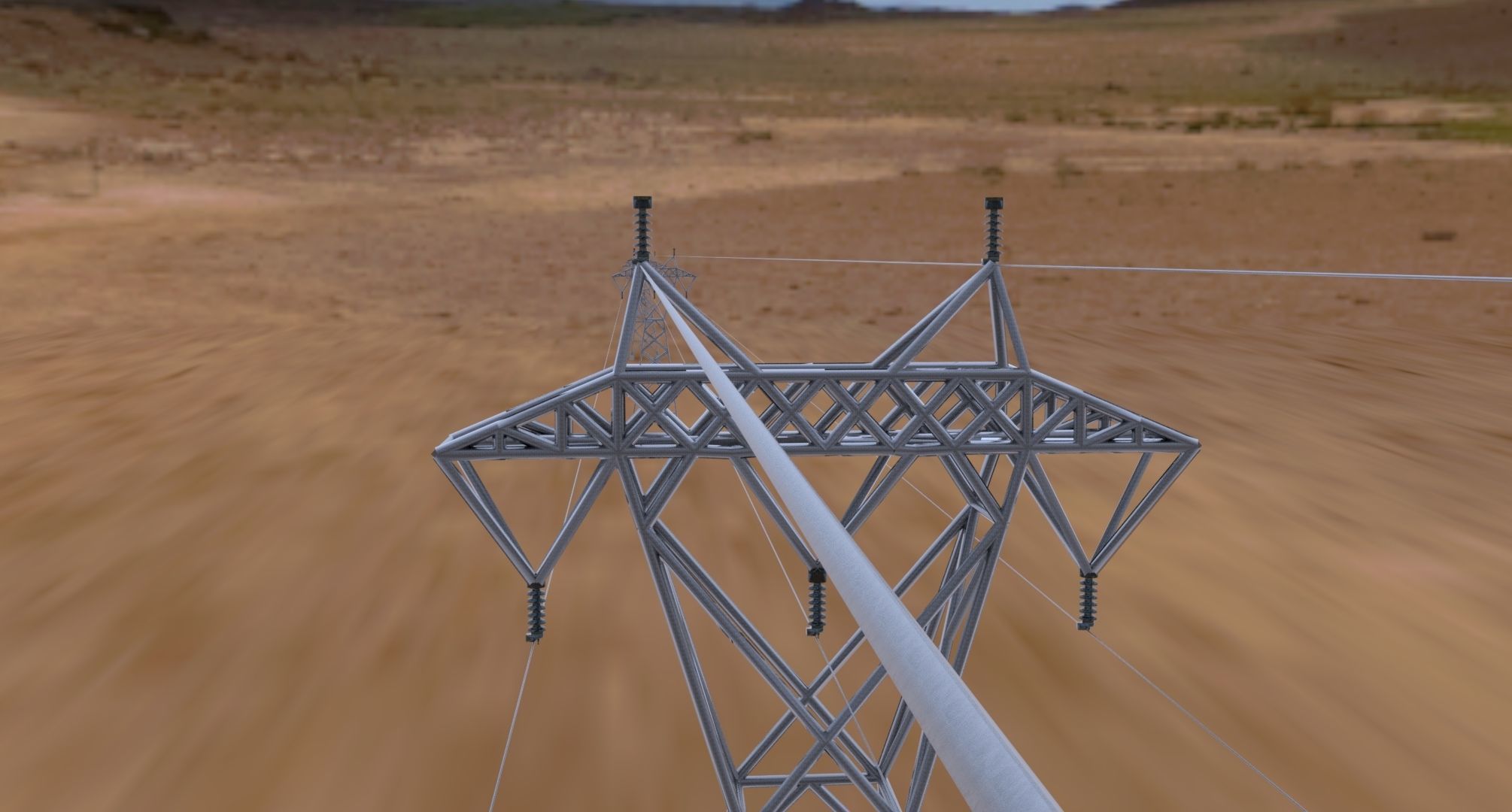 ELECTRICITY TOWER SET - 2 PIECES 3D Model Collection_11