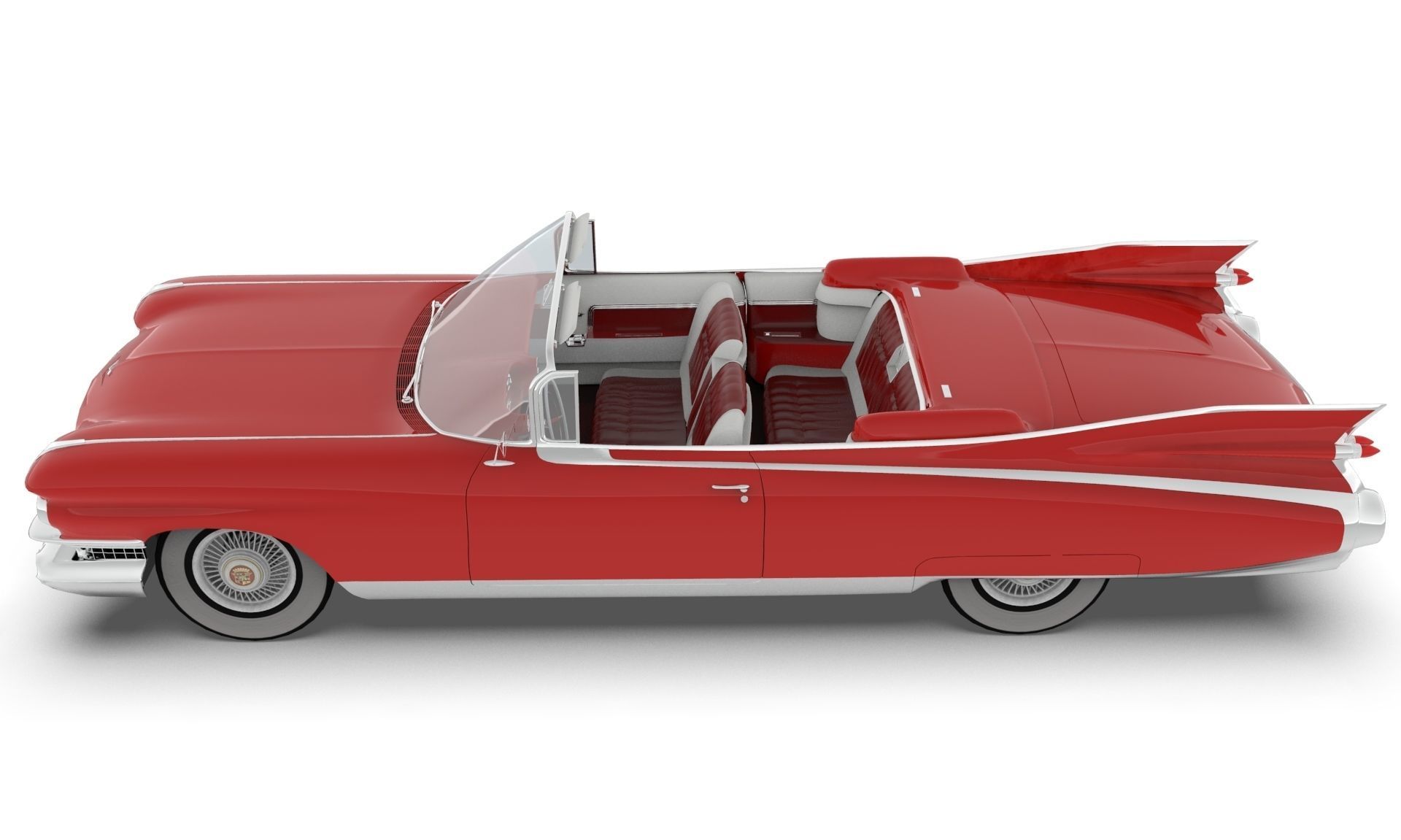 Cadillac Eldorado Biarritz 1959 Low-poly 3D model_2