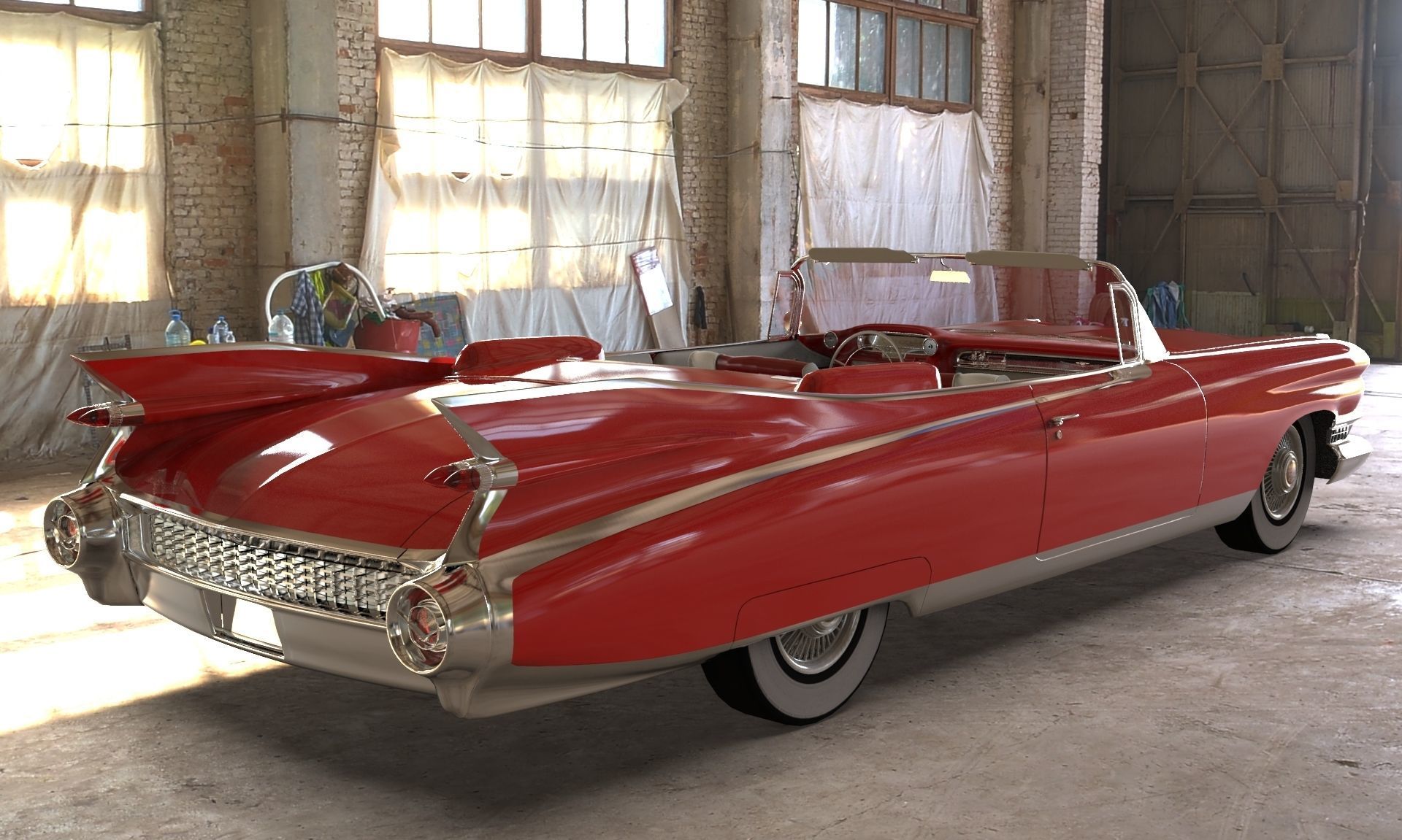 Cadillac Eldorado Biarritz 1959 Low-poly 3D model_19