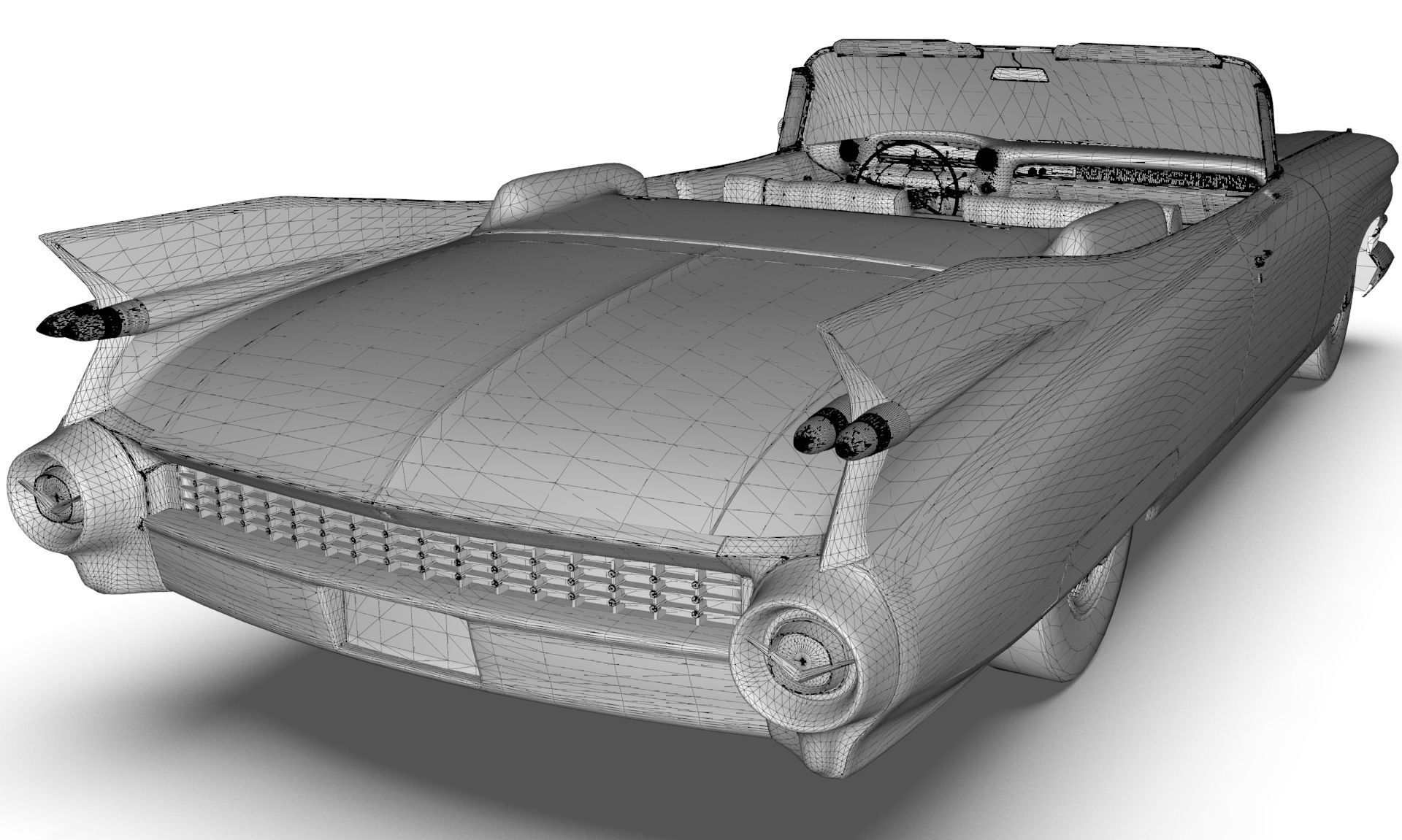 Cadillac Eldorado Biarritz 1959 Low-poly 3D model_13