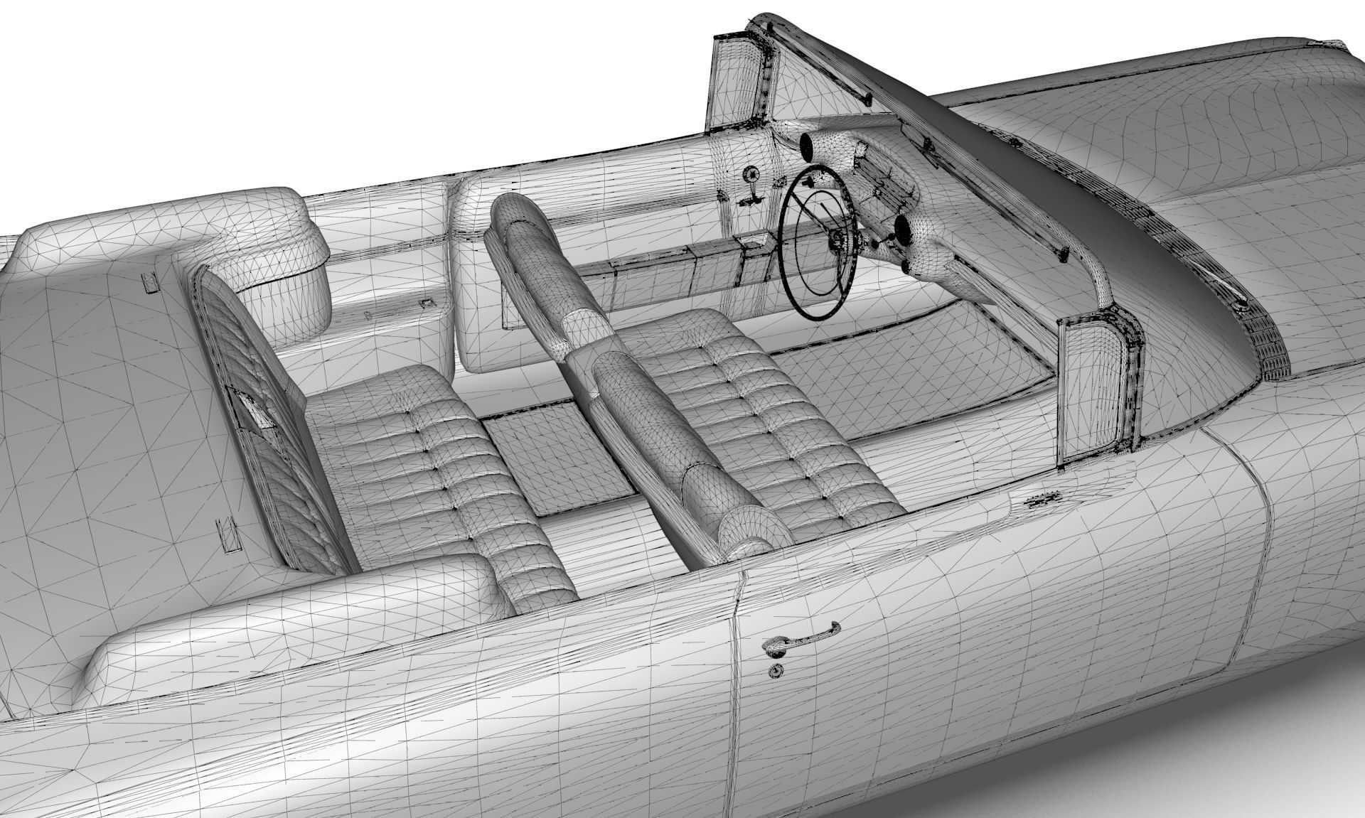 Cadillac Eldorado Biarritz 1959 Low-poly 3D model_16