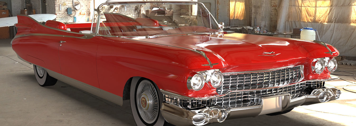 Cadillac Eldorado Biarritz 1959 Low-poly 3D model_24