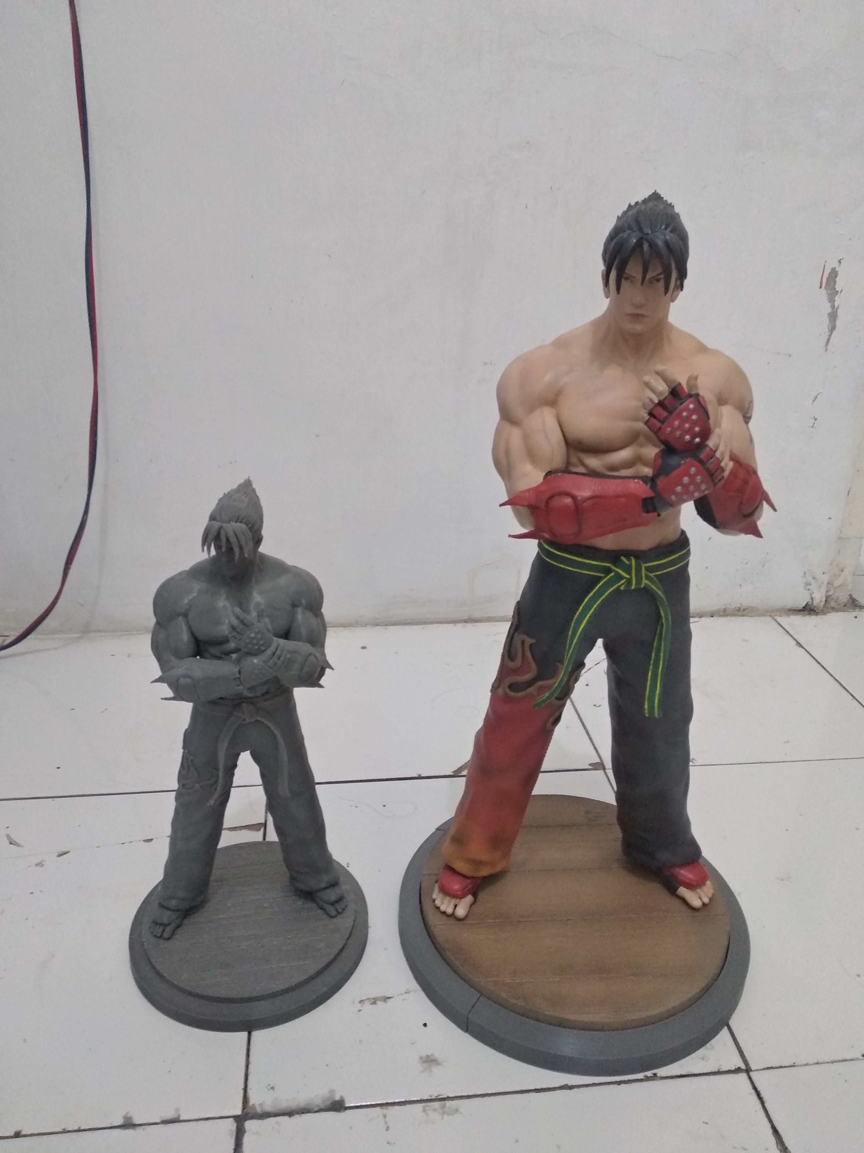 Jin Kazama Tekken fan-art statue 3D print model_5
