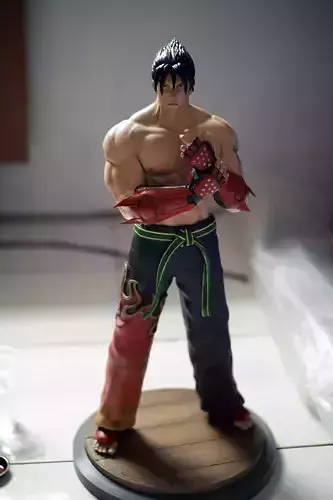 Jin Kazama Tekken fan-art statue 3D print model
