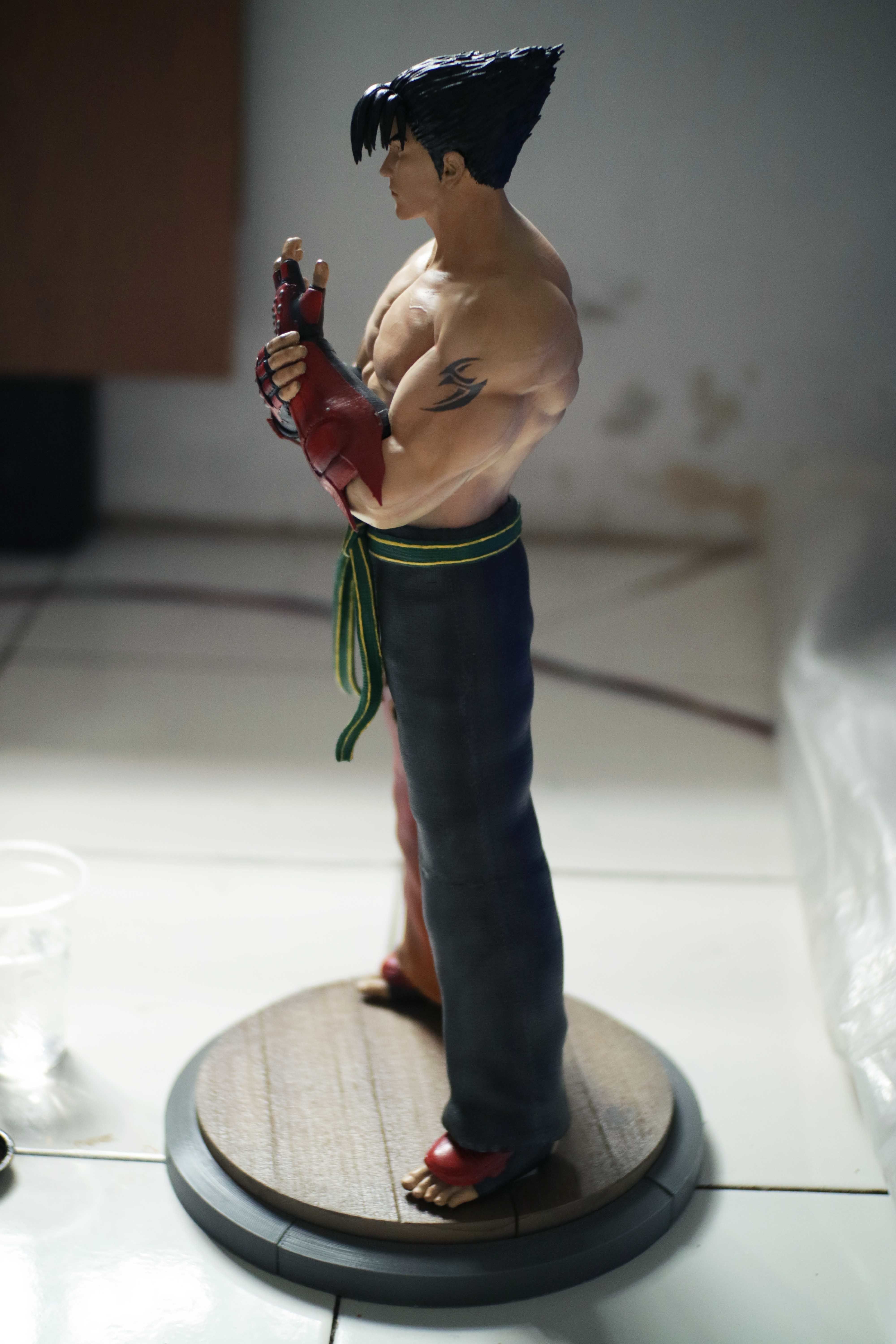 Jin Kazama Tekken fan-art statue 3D print model_4