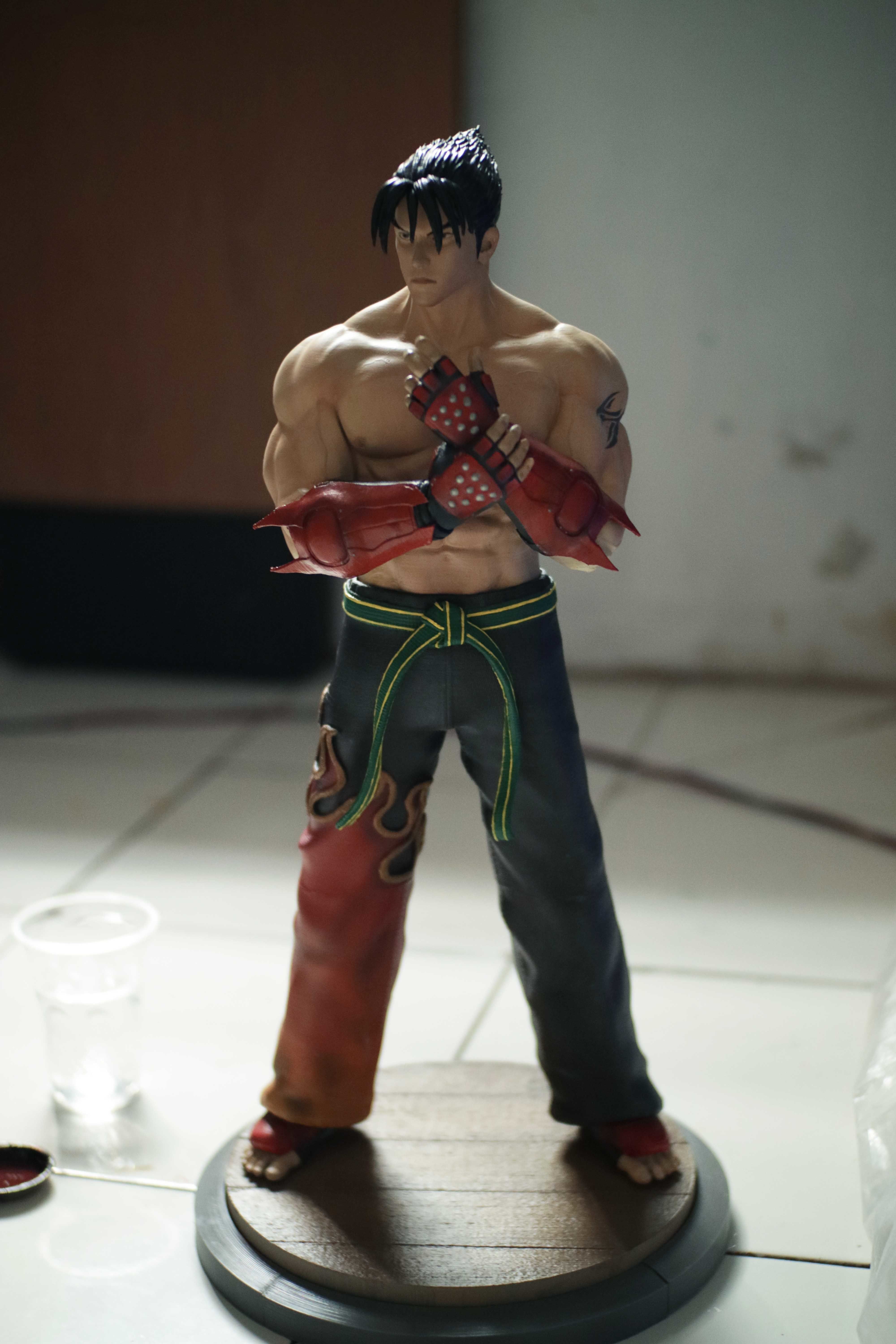 Jin Kazama Tekken fan-art statue 3D print model_2