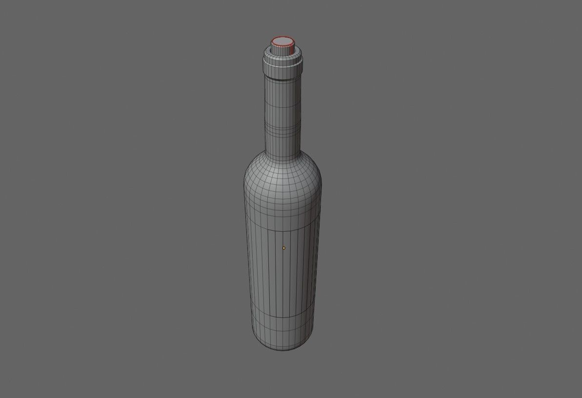 Wine Bottle - Garrafa de Vinho 3D model_7