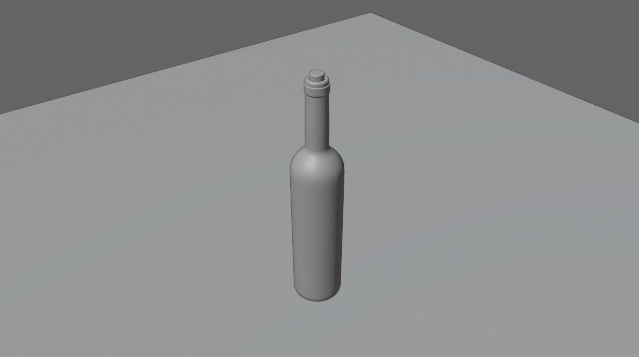 Wine Bottle - Garrafa de Vinho 3D model_6