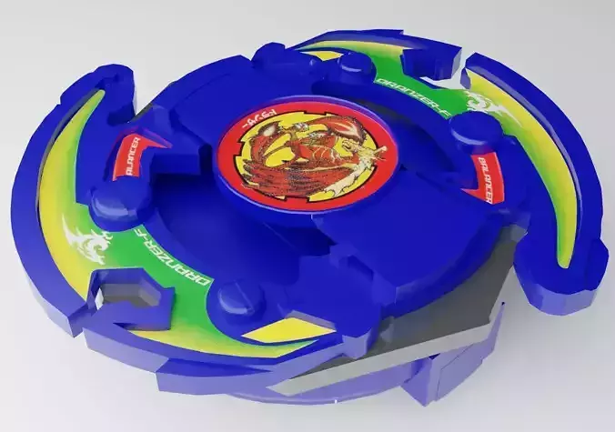 Dranzer-F BeyBlade Low-poly 3D model