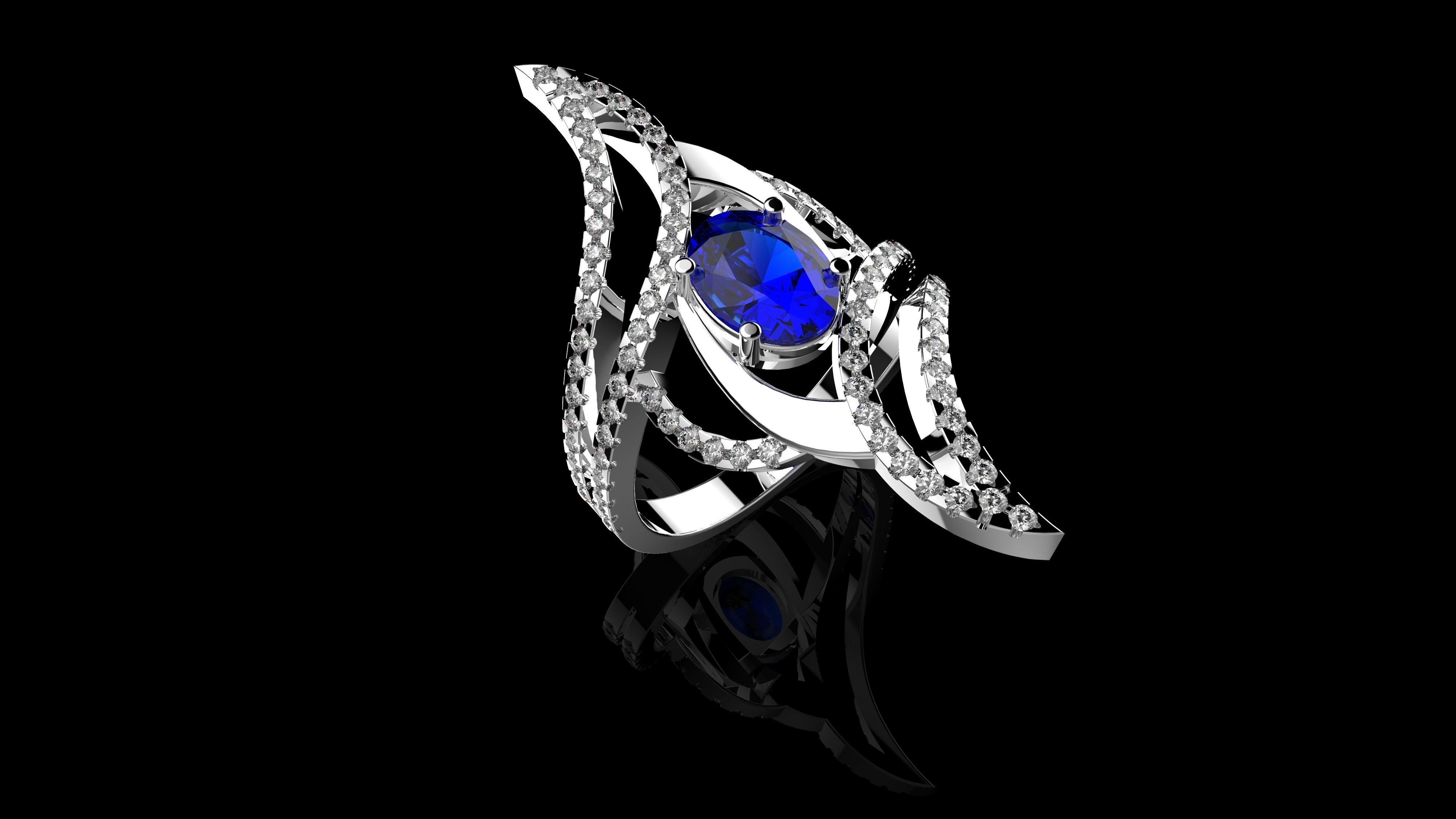 M RINGS N69 3D print model_3