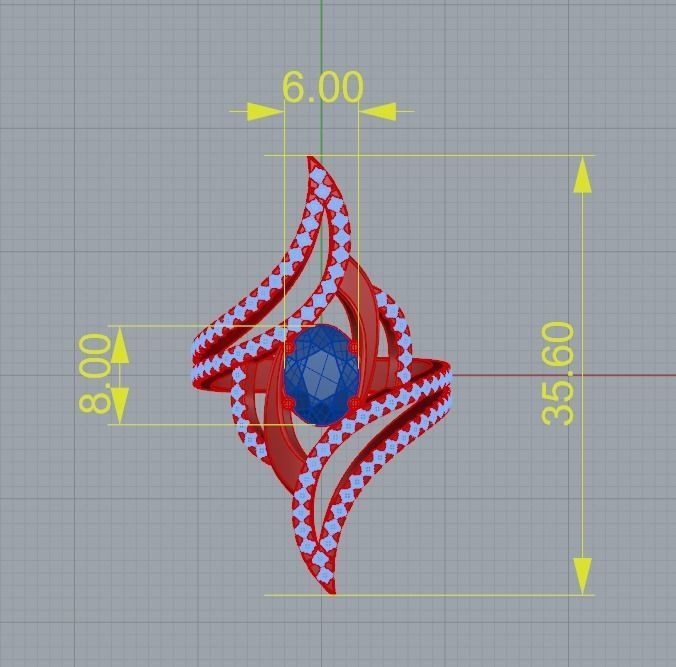 M RINGS N69 3D print model_5