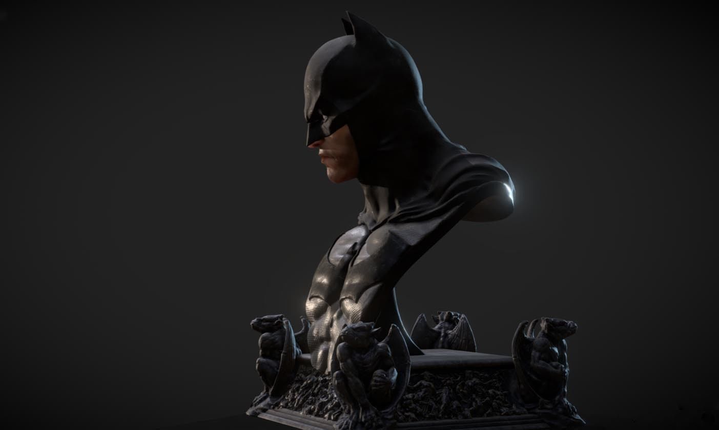 Batman Bust Classic 3D print model_3