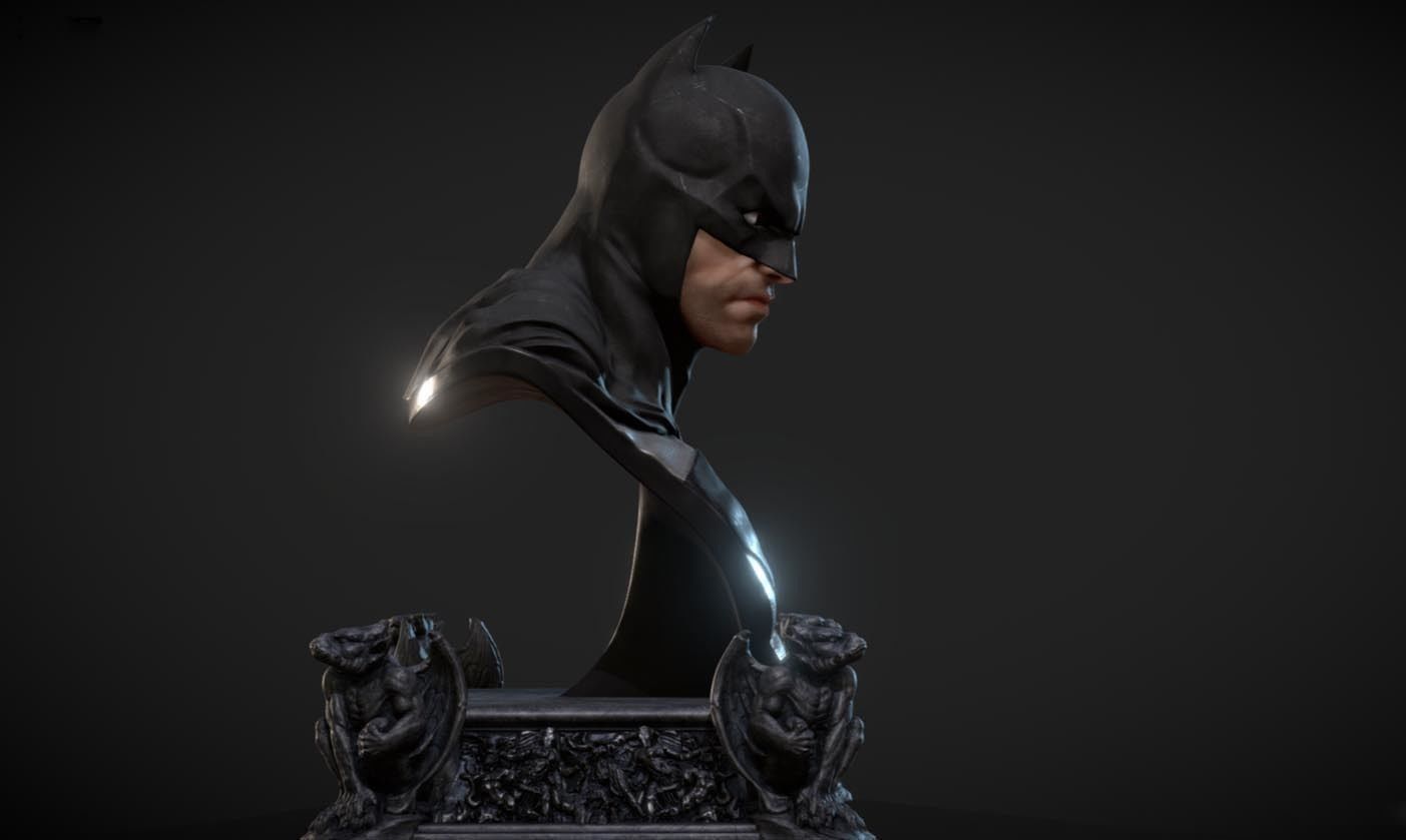 Batman Bust Classic 3D print model_2