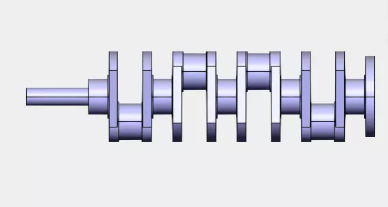 V8 Crankshaft 3D model_0