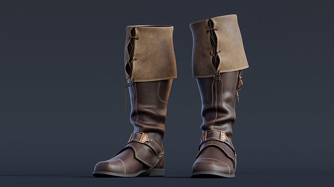 Boots Low-poly 3D model