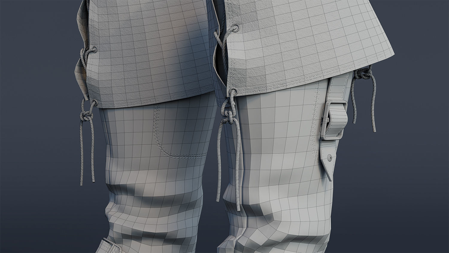 Boots Low-poly 3D model_10