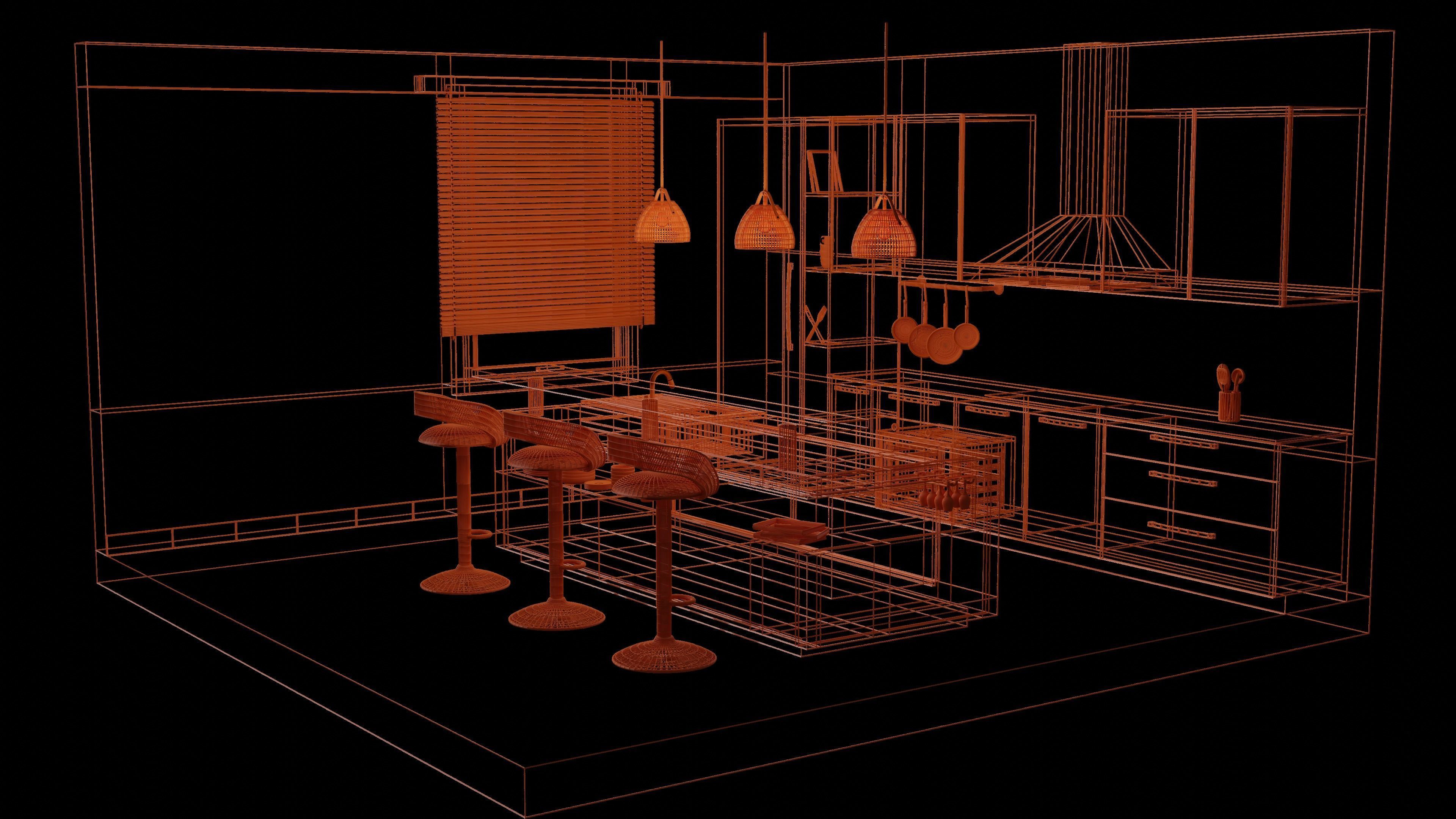 Modern Kitchen 3D model_17
