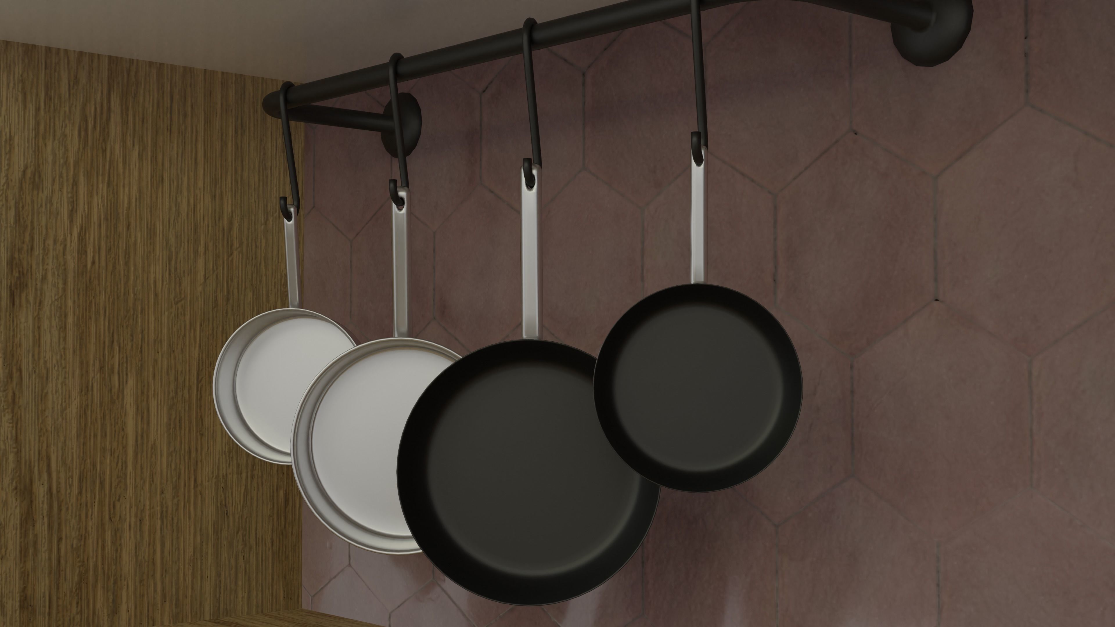 Modern Kitchen 3D model_3