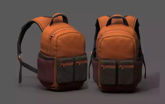 Backpack Camping Generic Color 3d human baggage 