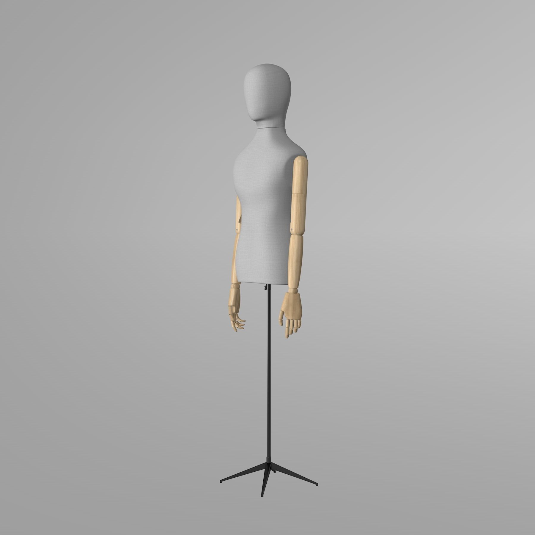 Mannequin unisex 3D model_1