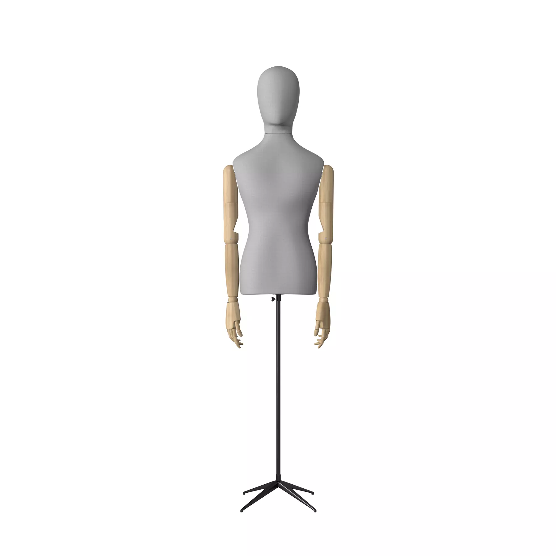 Mannequin unisex 3D model_0