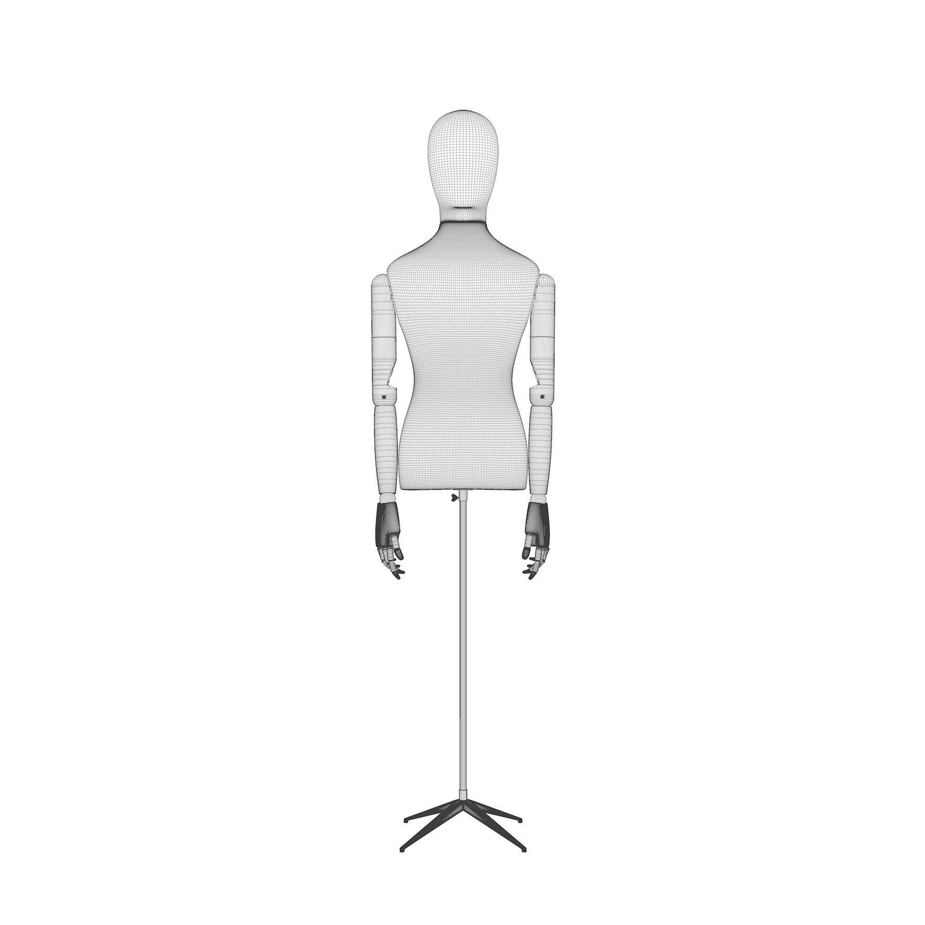 Mannequin unisex 3D model_2
