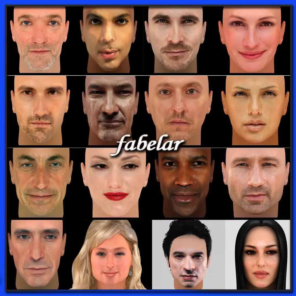 3D faces vol 2 3D model