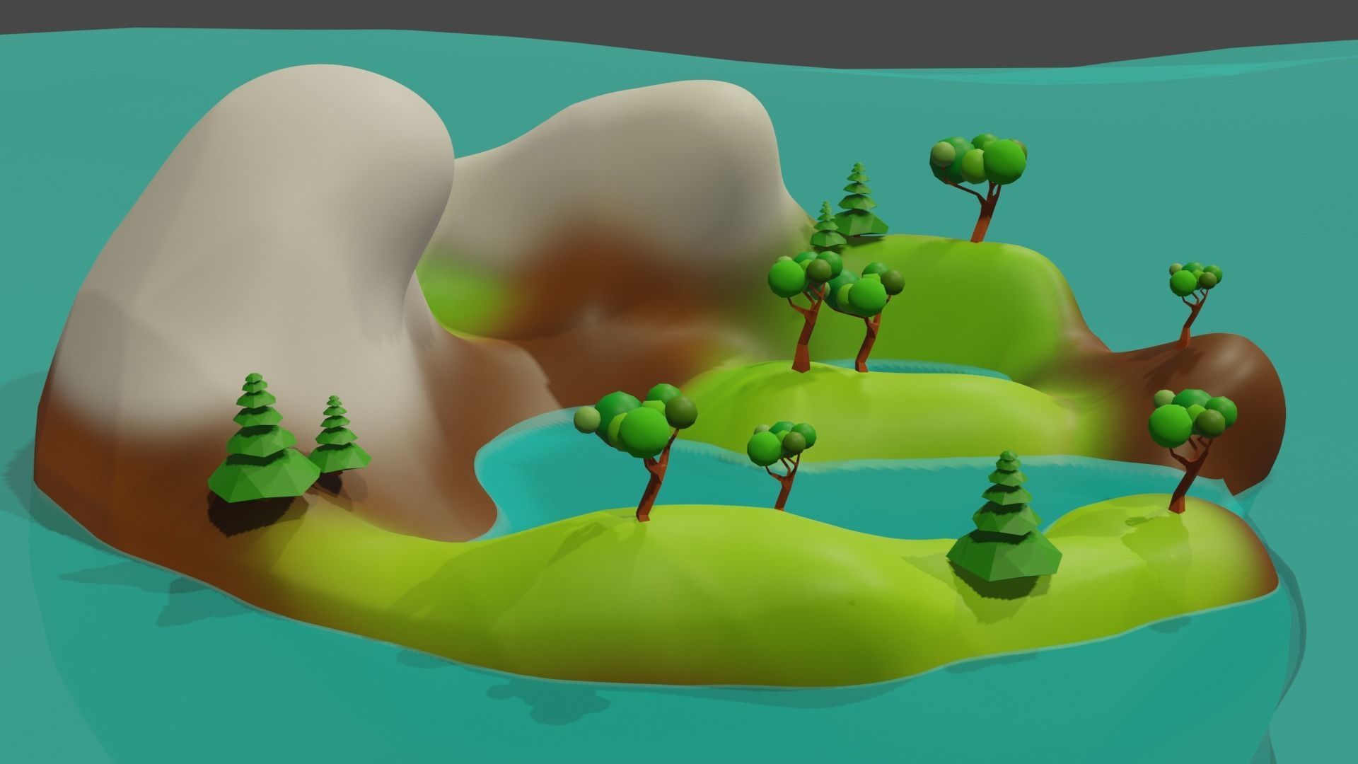 Small Island 3D model_3