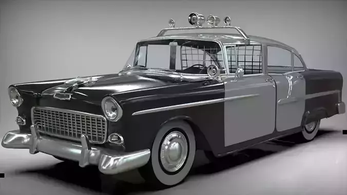 Police car Belair sedan 1955