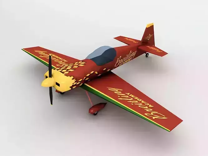 Cap 232 Aircraft Breitling Academy LOW Low-poly 3D model