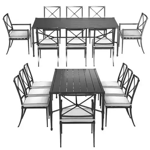 Restoration Hardware Trousdale table and chairs