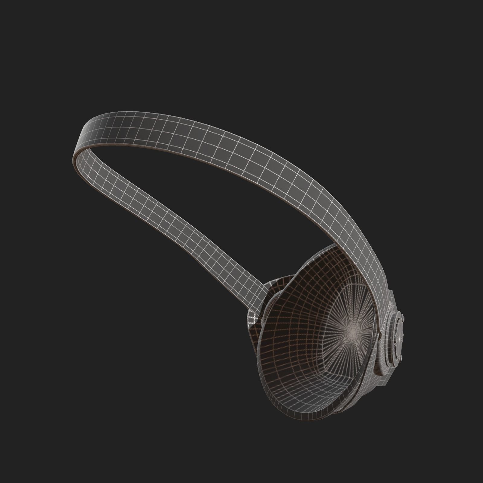 Gas mask helmet 3d model military combat fantasy Low-poly 3D model_10