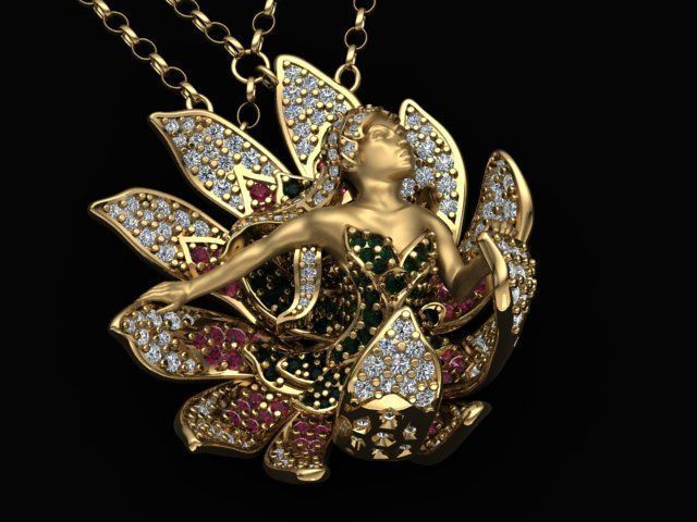 Women Necklaces  3D print model_15