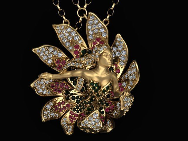 Women Necklaces  3D print model_14