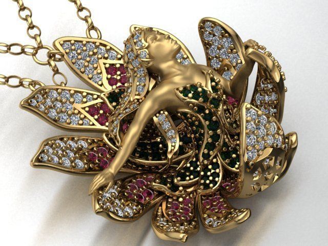 Women Necklaces  3D print model_10