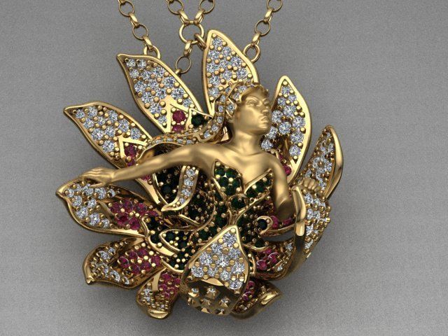 Women Necklaces  3D print model_7