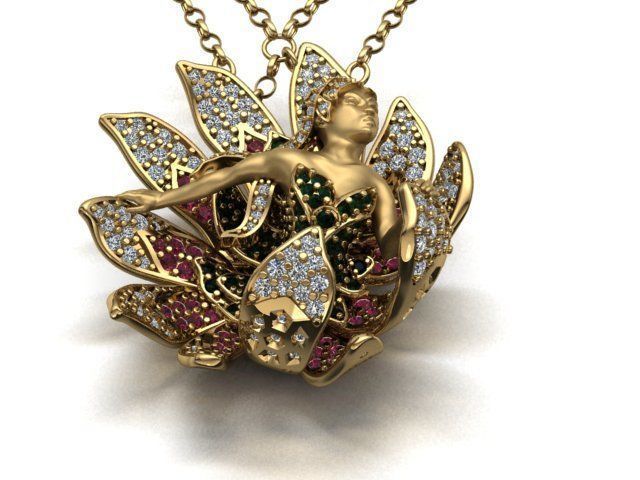 Women Necklaces  3D print model_9