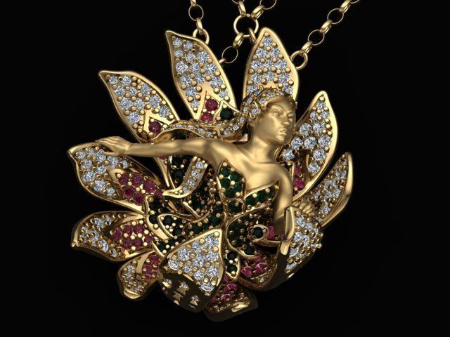 Women Necklaces  3D print model_6