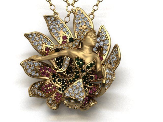 Women Necklaces  3D print model_8