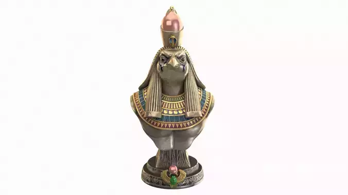 Horus statue of egyptian queen