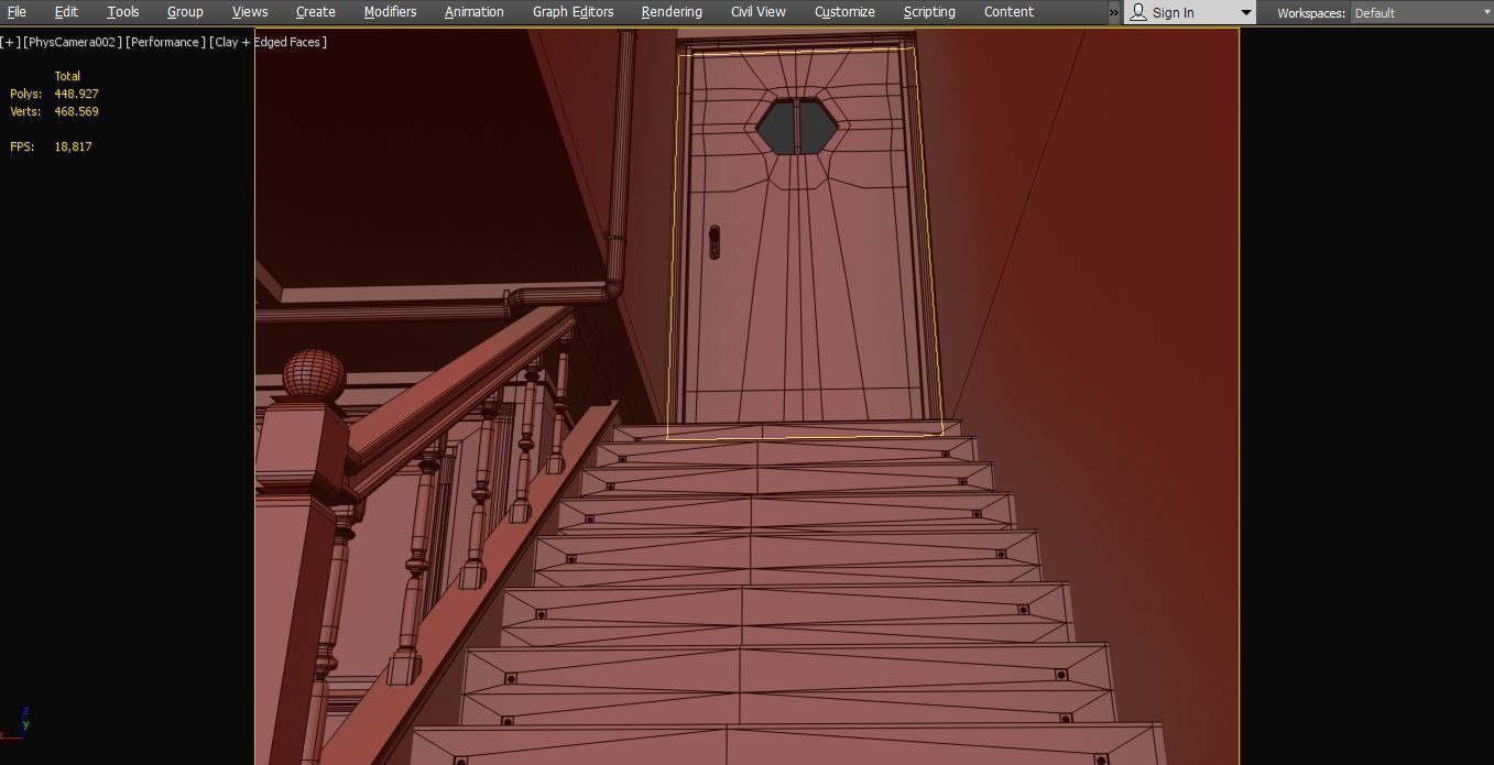 Basement laboratory Low-poly 3D model_11