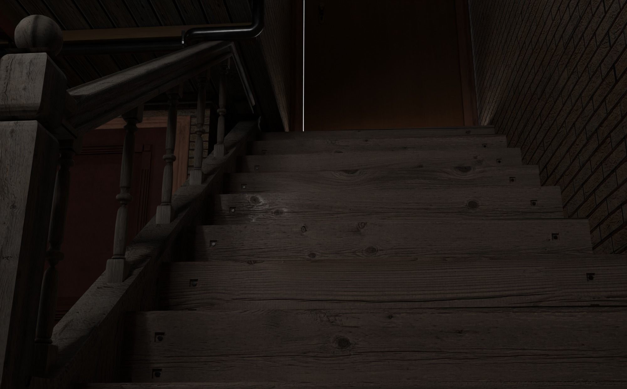 Basement laboratory Low-poly 3D model_10