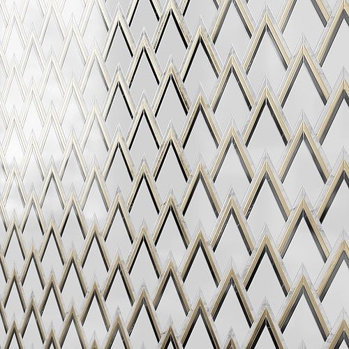Tiles VZAG Nero  Brass Mosaic Tile by Vanessa Deleon Wall tiles 3D model