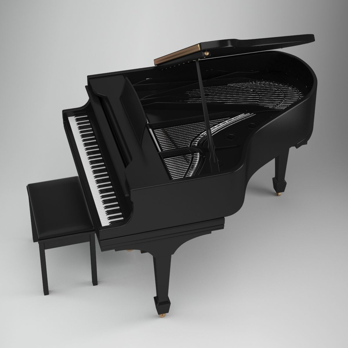 Piano 02 3D model_3