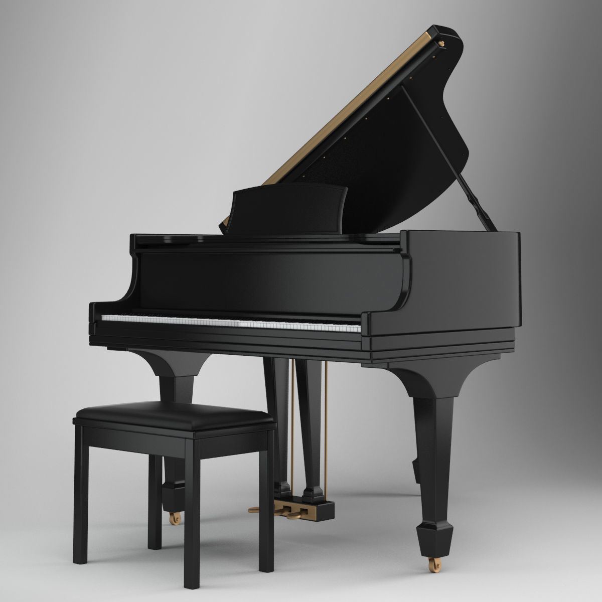 Piano 02 3D model_4