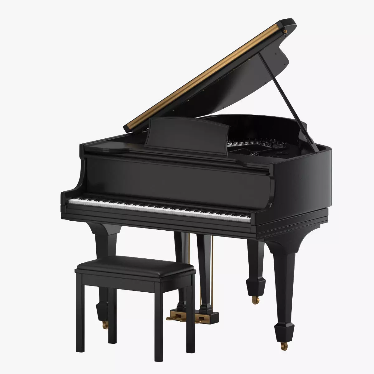 Piano 02 3D model_0
