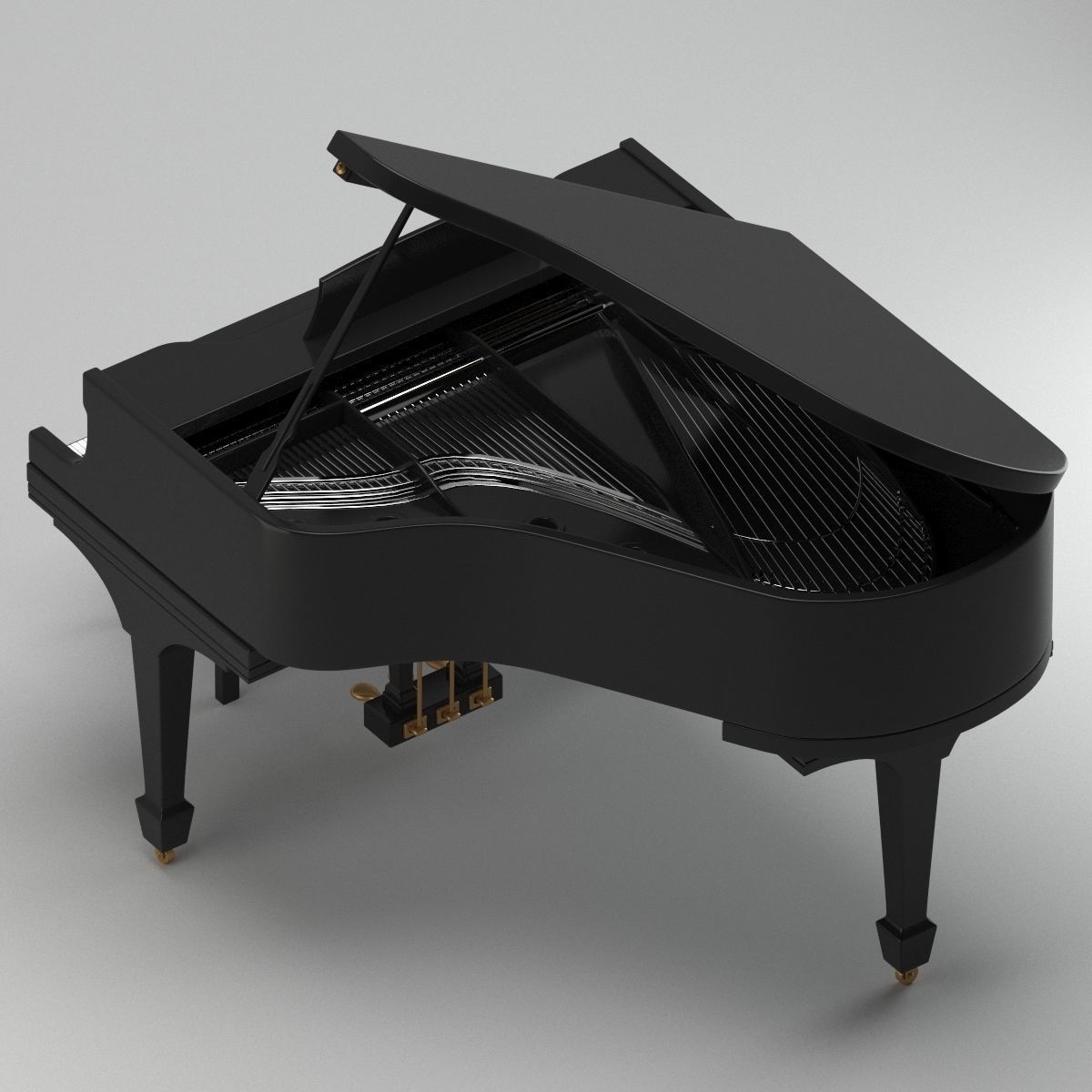 Piano 02 3D model_2